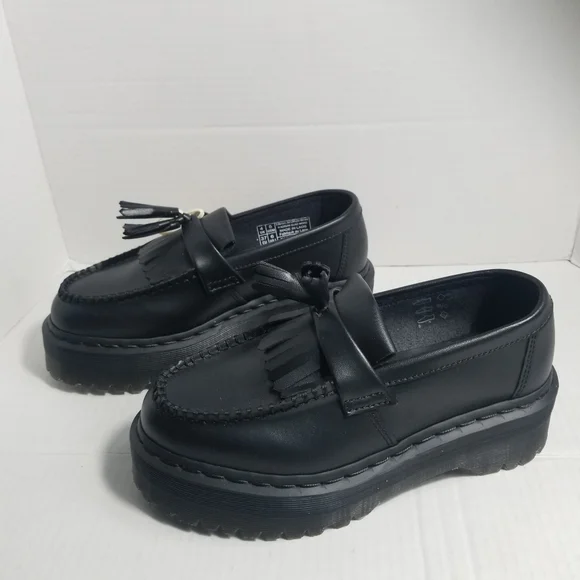 NWT DR MARTENS WOMEN'S ADRIAN QUAD MONO BLACK SIZE 6 - Picture 13 of 16